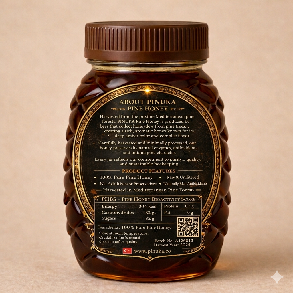 Pure Pine Honey, Elite Grade | PHBS Score 100+